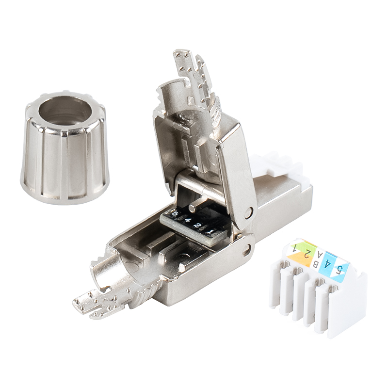 Conector RJ45 sin herramientas blindado Cat6A RJ-G40S-1-C6A