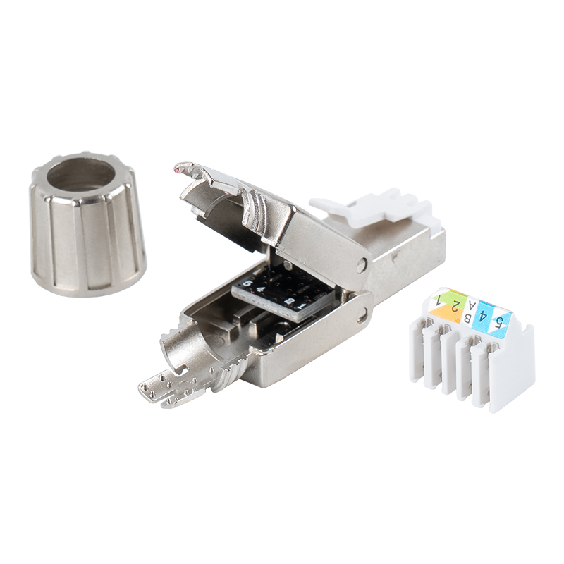 Conector RJ45 sin herramientas blindado Cat7 RJ-G40S-1-C7