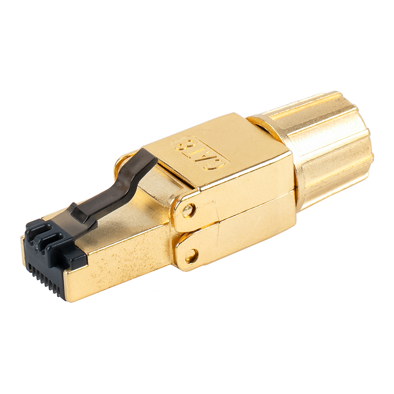 Conector RJ45 sin herramientas blindado Cat8 RJ-G40S-1-C8
