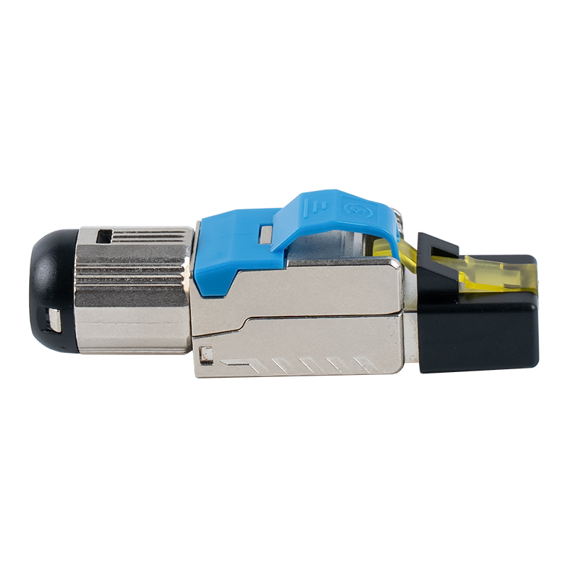 Conector RJ45 sin herramientas blindado Cat6A （con cubierta de plástico）RJ-G70S-C6A