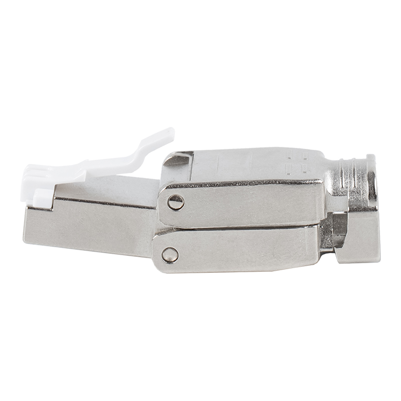 Conector sin herramientas tipo push-down blindado Cat6A RJ-602S-1-C6A