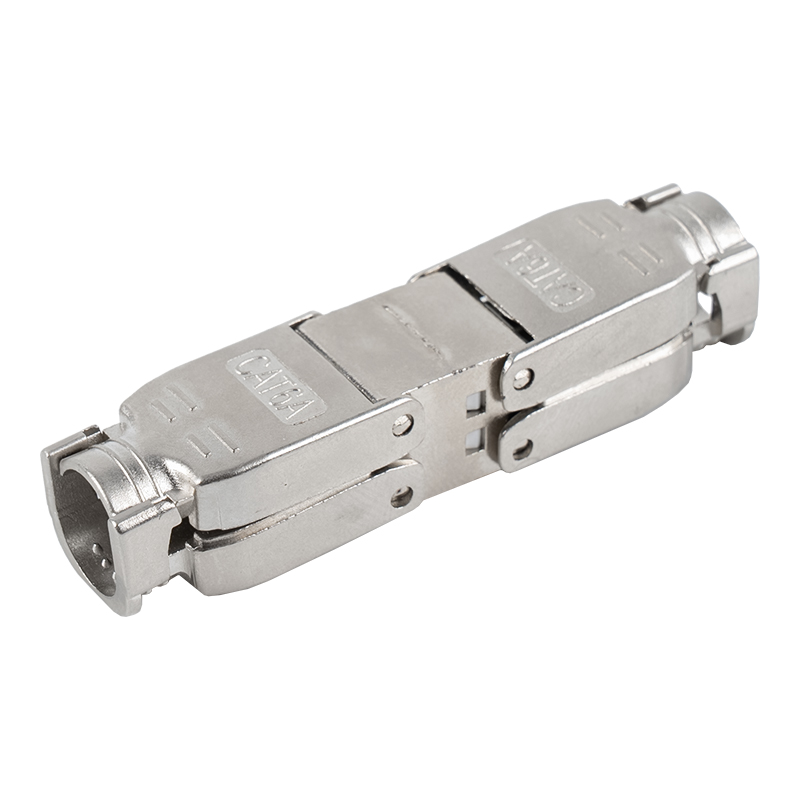 Conector sin herramientas tipo push-down blindado Cat6A RJ-603S-3-C6A