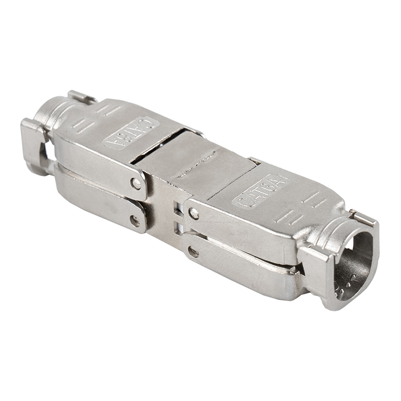 Conector sin herramientas blindado Cat6A （con base de montaje） RJ-603S-2-C6A