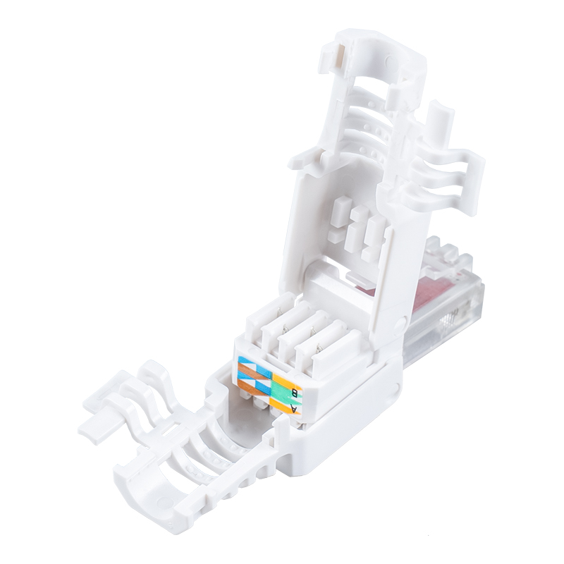 Conector RJ45 sin herramientas sin blindaje Cat6 （con alas） RJ-688X-C6