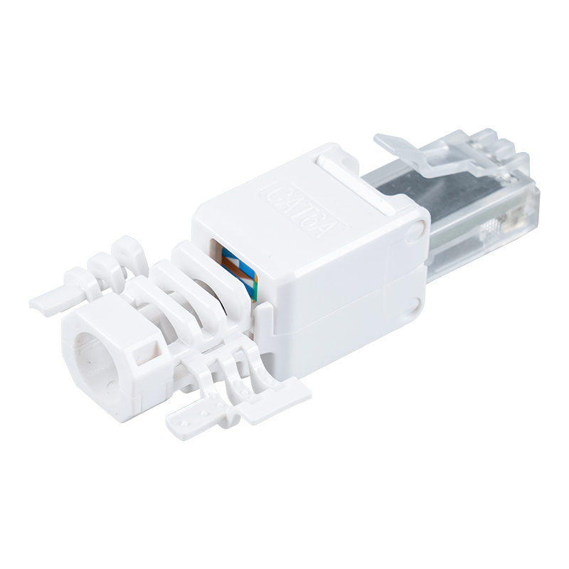 Conector RJ45 sin herramientas sin blindaje Cat6 （con alas） RJ-688X-C6