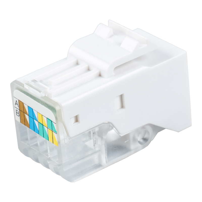 C5e Sin blindaje 90° Tolless Keystone Jack SM-2014H8C5E