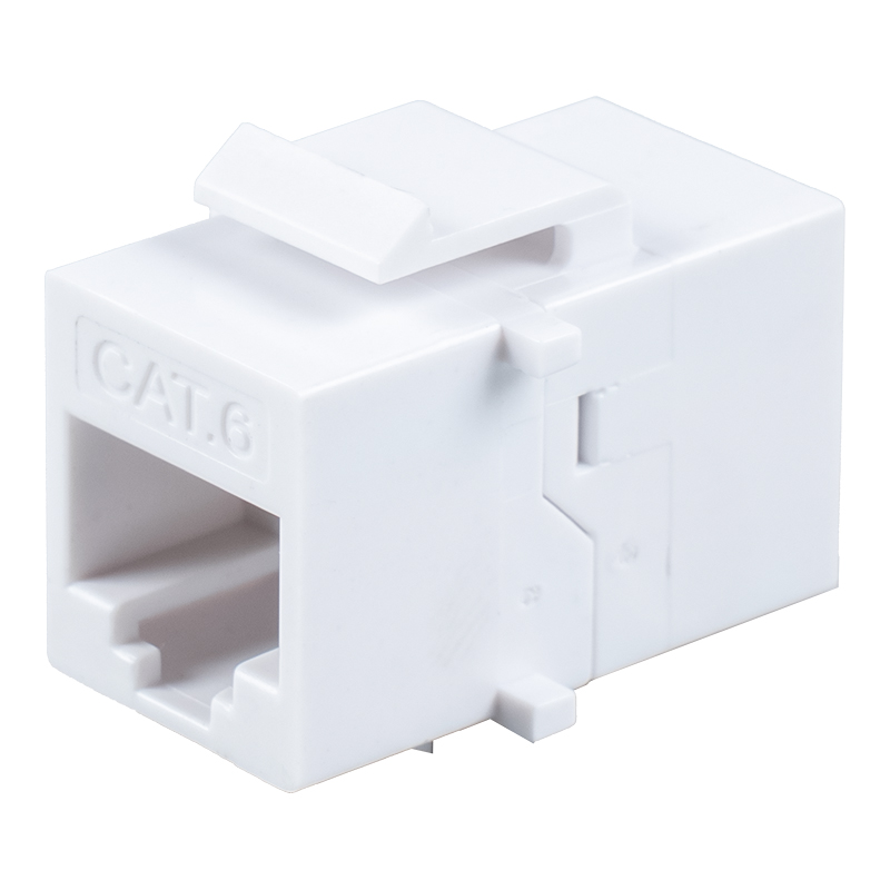 Acoplador en línea C6A RJ45 sin blindaje （con cuatro soportes pequeños） SM-2033C6A