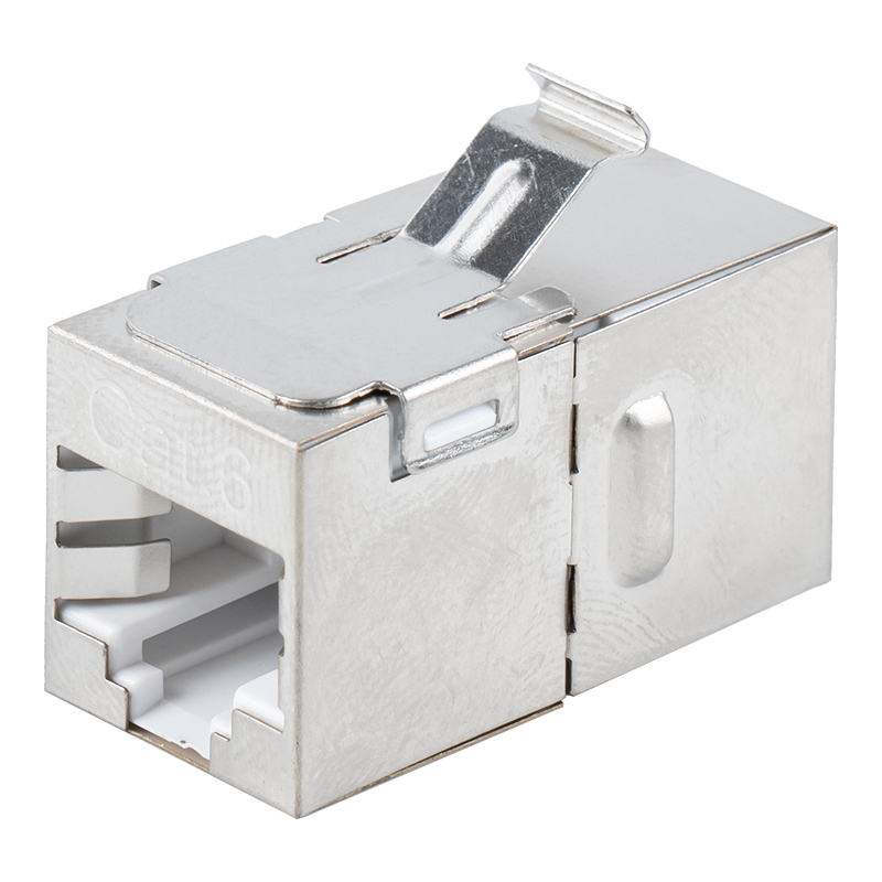 Acoplador recto RJ45 blindado Cat6 (con clip metálico) SM-2035SC6