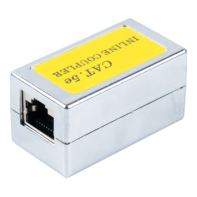 Acoplador en línea blindado C5e RJ45 SM-2038SC5E
