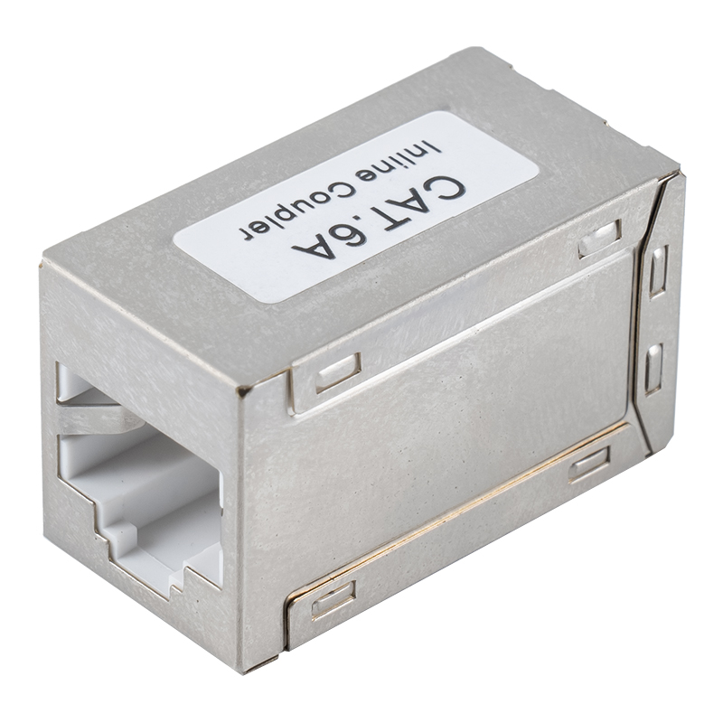 Acoplador en línea blindado C6A RJ45 SM-2039SC6A