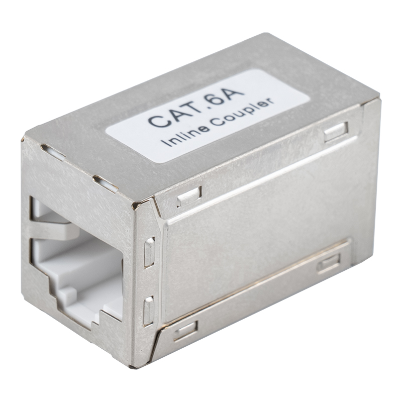Acoplador en línea blindado C6A RJ45 SM-2039SC6A