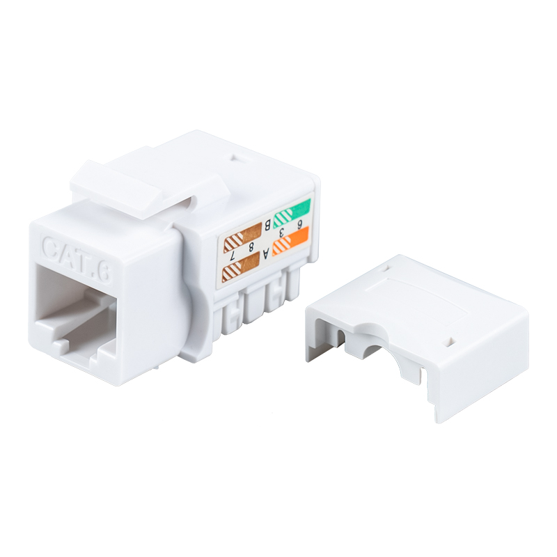 Gato modular Cat6 sin blindaje de 90° SM-2053H8C6
