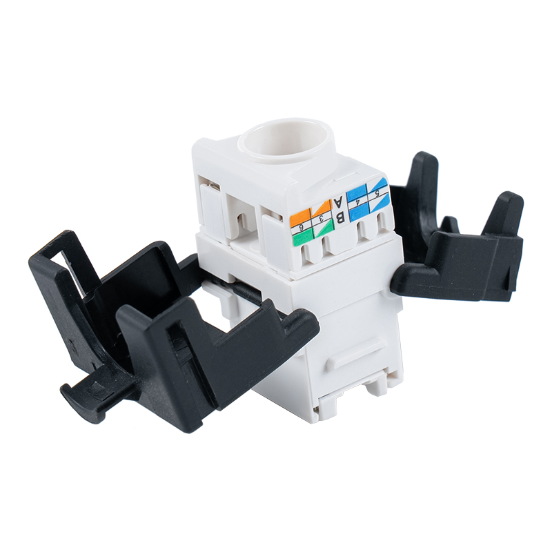Gato Keystone sin tapa C6A sin blindaje de 180° （con soporte para cable y obturador）SM-2335BCH8C6A