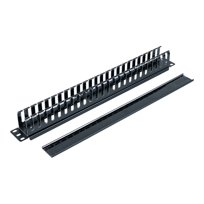 Soporte de gestión de cables de plástico 1U de 19 pulgadas (24 puertos) SP-3050-1U 