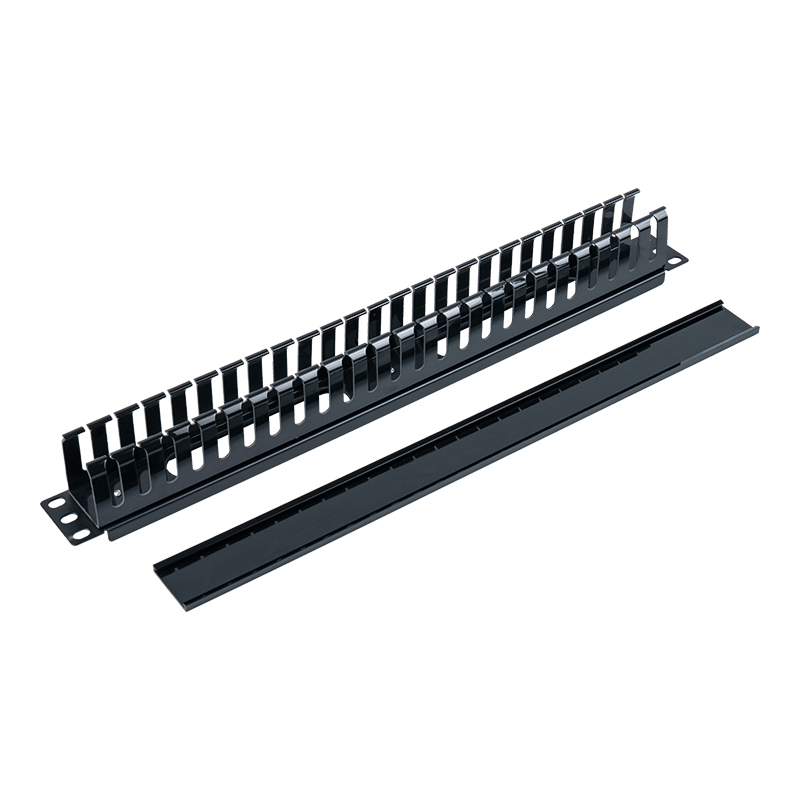 Soporte de gestión de cables de plástico 1U de 19 pulgadas (24 puertos) SP-3050-1U 