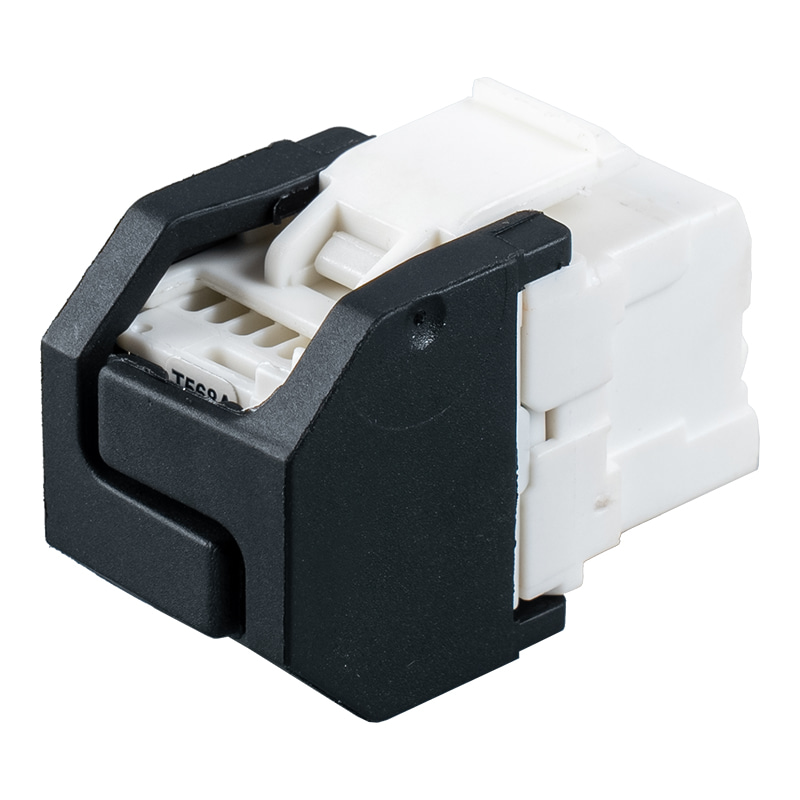 Gato modular sin herramientas Cat6 Unshield 180° (con obturador) SM-2399H8C6